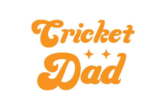 Retro Cricket Dad SVG PNG T-shirt