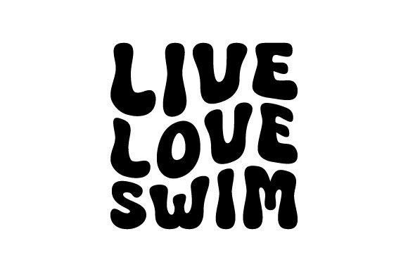 Retro Free Live Love Swim SVG PNG Review