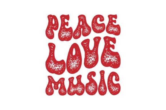 Retro Peace Love Music Svg Png Design Review