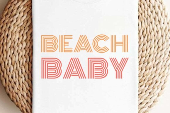Retro Vintage Beach Baby Summer Svg Png