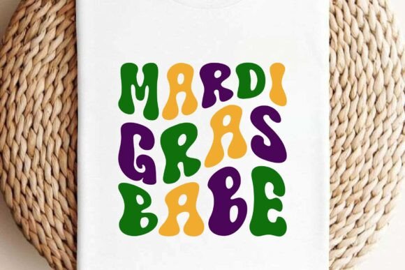 Retro Wavy Mardi Gras Babe Svg Png Review
